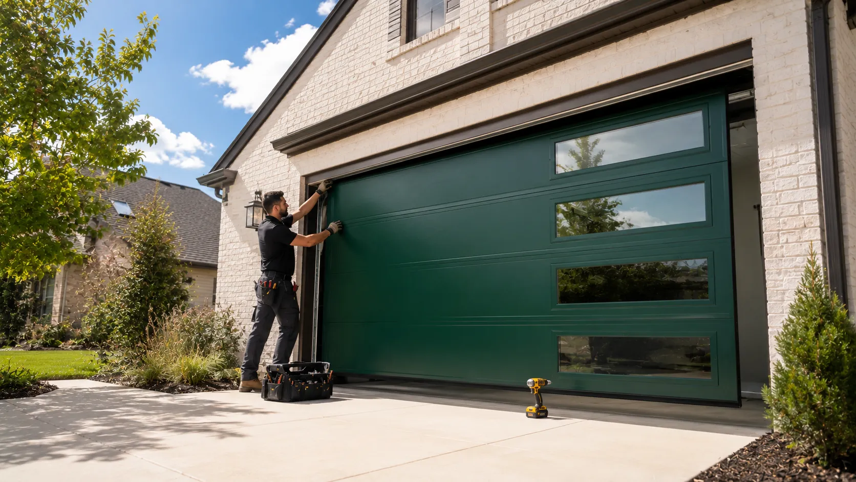 Garage door work on a home in Chicopee